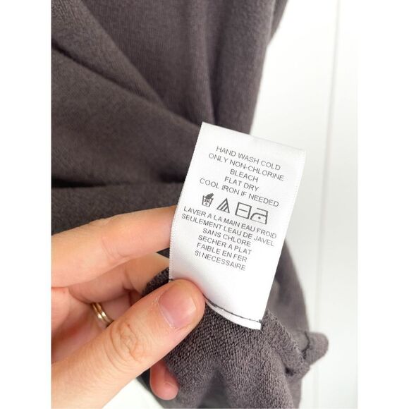 NWOT Pleione Womens V-Neck Short Sleeves Shirred Terry Cloth Textured Top M - Picture 7 of 8